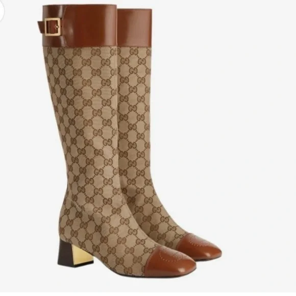 Luxury Women's Heeled Boots - Picture 6 of 12